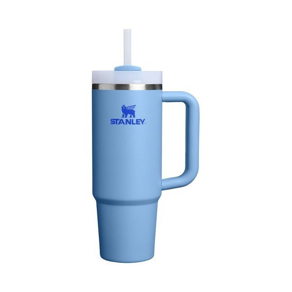 Zils nerūsējošā tērauda termoss ar salmiņu 890 ml Quencher H2.O FlowState™ Tumbler Blue Sky – Stanley