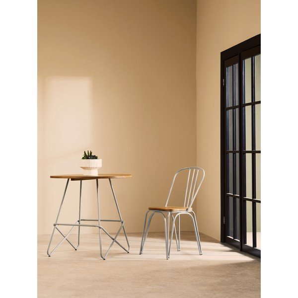 Gobas masīvkoka apaļš ēdamgalds ø 80 cm District – Premier Housewares-image-1