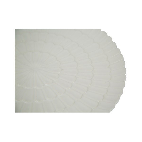 Balts porcelāna šķīvis Mauro Ferretti Flower-image-2