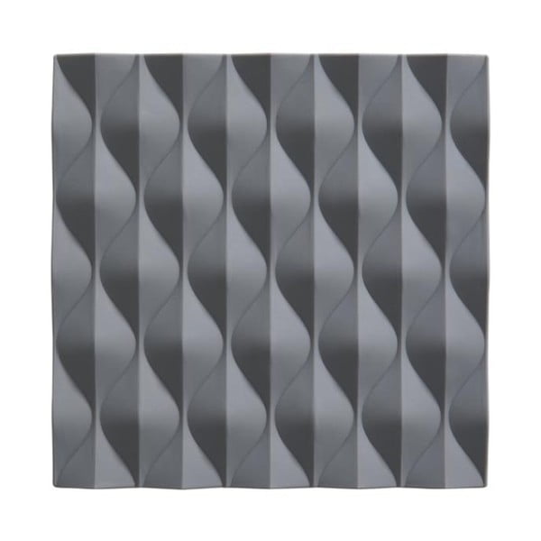 Pelēks silikona karstā katla paklājs Zone Origami Wave