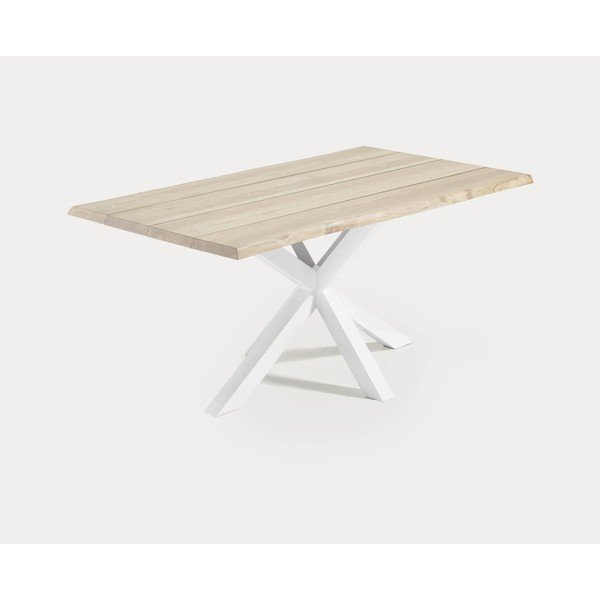 Ēdamgalds ar ozolkoka imitācijas galda virsmu 90x160 cm Argo – Kave Home