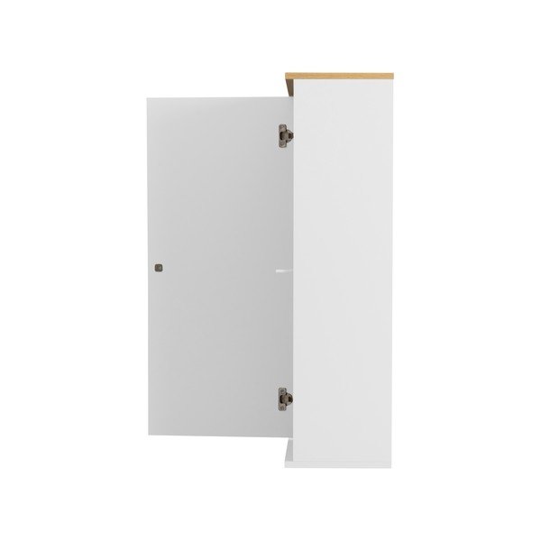 Balta viendurvju kumode ar ozolkoka kājām Tenzo Dot, augstums 95 cm-image-4