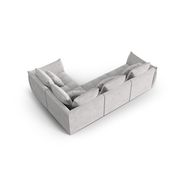 Gaiši pelēks stūra dīvāns (ar labo stūri/L veida) Bloom – Micadoni Home-image-2