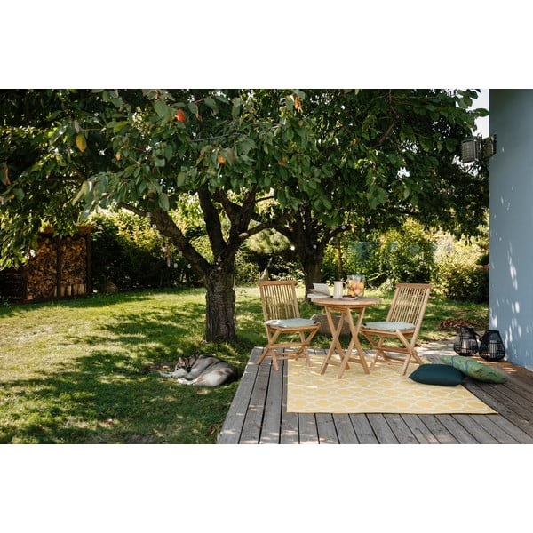 Dārza pusdienu galds no tīkkoka Bonami Essentials Oviedo, diametrs 70 cm-image-1