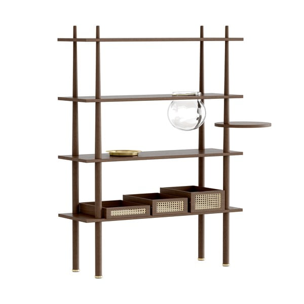 Brūna modulārās plauktu sistēmas daļa ar ozolkoka imitāciju 35x18 cm Stories – UMAGE-image-1