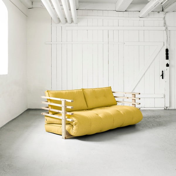 Dīvāns gulta Karup Funk Natural/Amarillo