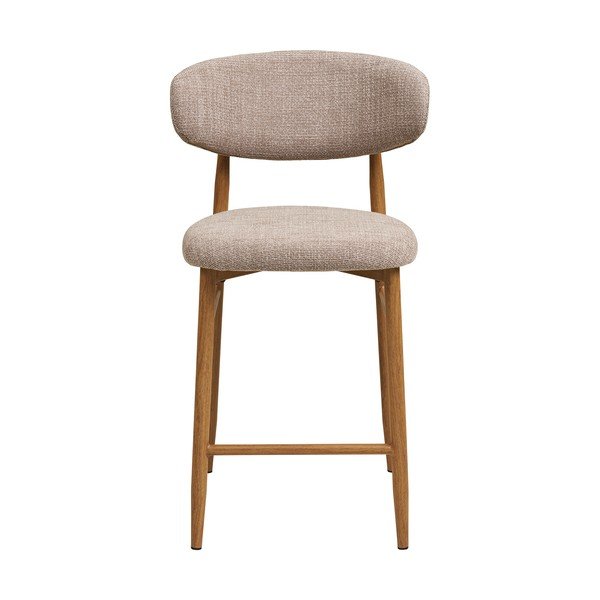 Bēšs/dabīga toņa polsterēts bāra krēsls (sēdekļa augstums 65 cm) Levanto – House Nordic-image-2