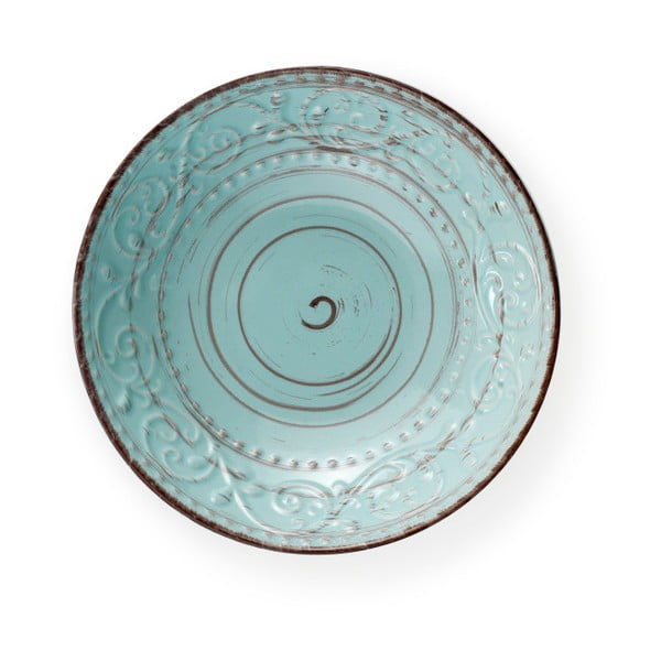 Tirkīza akmensmasas zupas šķīvis Brandani Serendipity, ⌀ 20 cm