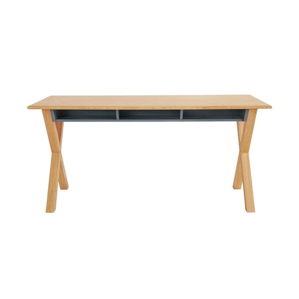 Darba galds ar ozolkoka imitācijas virsmu 70x160 cm Luca – Woodman