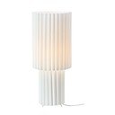 Balta galda lampa ar auduma abažūru (augstums 45 cm) Catis – Markslöjd