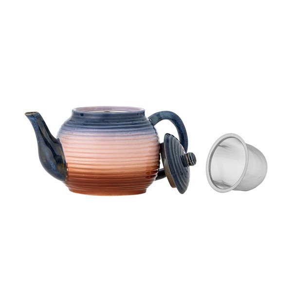 Zila/oranža keramikas tējkanna ar sietiņu 890 ml Tatum – Bloomingville-image-4