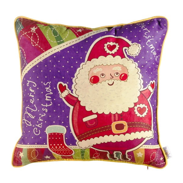 Ziemassvētku spilvendrāna Mike & Co. NEW YORK Comfort Santa, 43 x 43 cm