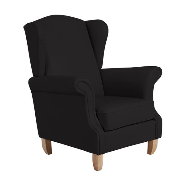 Max Winzer Verita Leather Ādas krēsls ar melnām ausīm