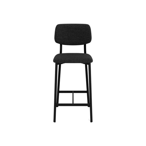 Tumši pelēki polsterēti bāra krēsli (2 gab.) (sēdekļa augstums 68,5 cm) Alison – Actona-image-3