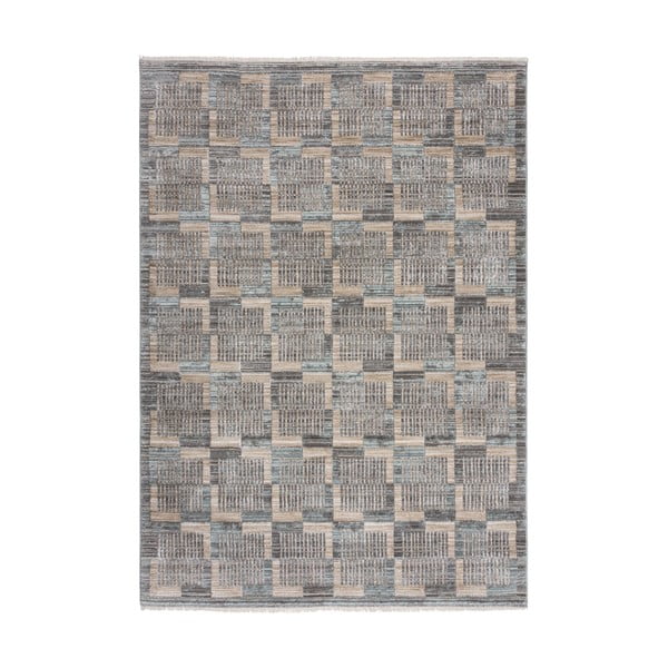 Pelēks/bēšs paklājs 120x170 cm Evelyn Blocks – Flair Rugs