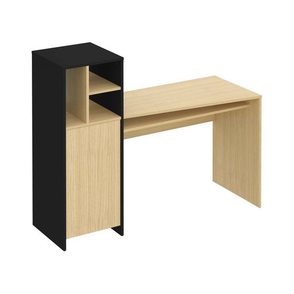 Darba galds ar ozolkoka imitācijas virsmu 130x50 cm Mitch – TemaHome-image-1