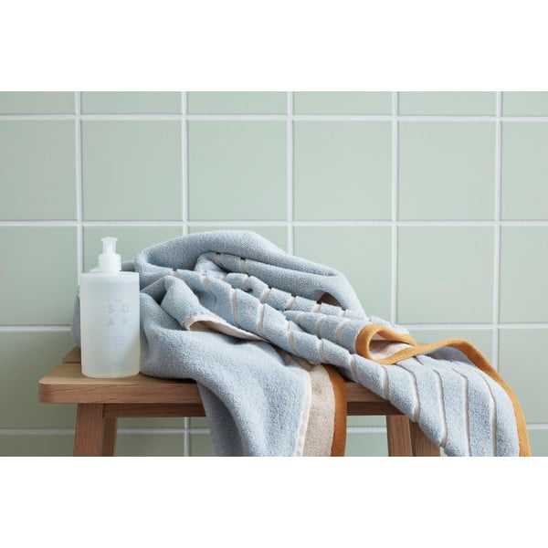 Zili oranžs kokvilnas dvielis Hübsch Dora, 70 x 140 cm-image-4