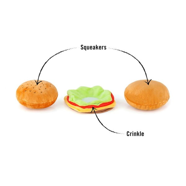 Rotaļlieta sunim Hamburger Mini - P.L.A.Y.-image-3
