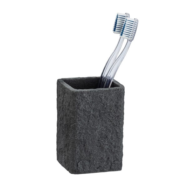 Tumši pelēka zobu birstes krūze Wenko Villata-image-2