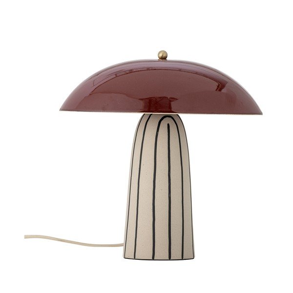 Keramikas galda lampa ar metāla abažūru (augstums 32 cm) Arvid – Bloomingville