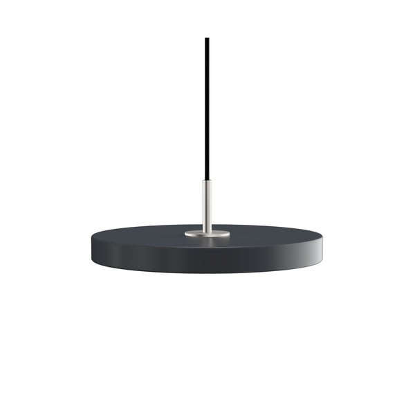 Antracīta pelēka LED piekaramā lampa ar metāla abažūru ø 31 cm Asteria Mini – UMAGE