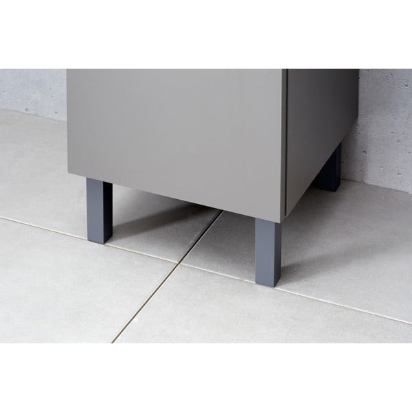 Pelēkas plastmasas mēbeļu kājas (2 gab.) - Pelipal-image-1