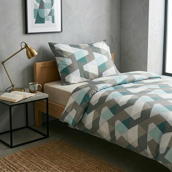 Vienguļamā kokvilnas gultas veļa 140x200 cm Leopold – Cotton House-image-1