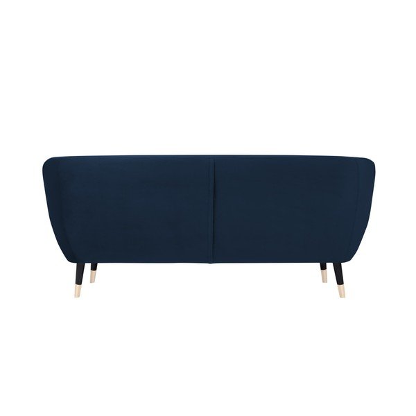 Tumši zils dīvāns ar melnām kājām Mazzini Sofas Benito, 188 cm-image-4