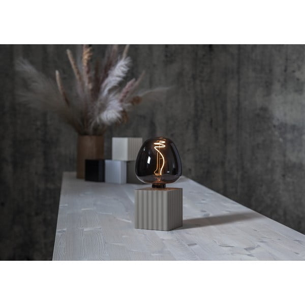 Gaiši pelēka lampas pamatne 10 cm Box – Star Trading-image-3