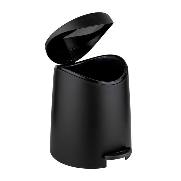 Melna plastmasas atkritumu tvertne ar pedāli 3 l Portes – Allstar-image-1
