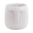 Balts keramikas puķu pods PT LIVING Face, ø 12,5 cm