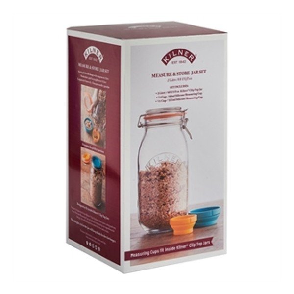 Pārtikas trauks ar mērtraukiem Kilner, 2 l-image-1