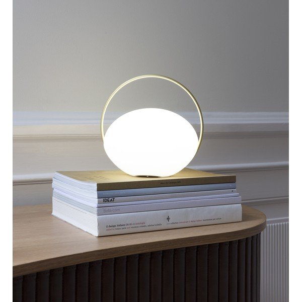 LED galda/pārvietojams āra gaismeklis ar USB ø 19,5 cm Orbit – UMAGE-image-1