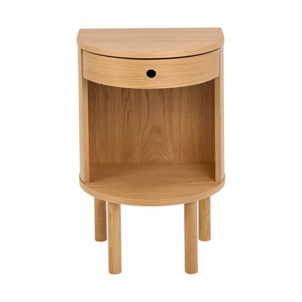 Gaiša dabīga toņa naktsskapītis ar ozolkoka imitāciju Paron – Actona