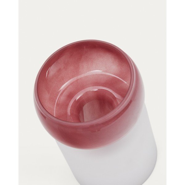 Rozā stikla vāze (augstums 19 cm) Kelse – Kave Home-image-4