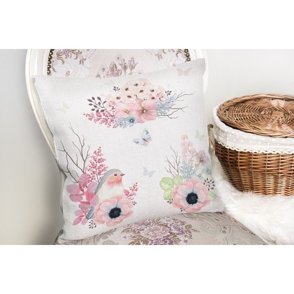 Spilvendrāna Minimalist Cushion Covers Special Design Bird Modern, 45 x 45 cm-image-1
