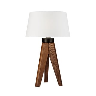 Balta/dabīga toņa galda lampa – LAMKUR