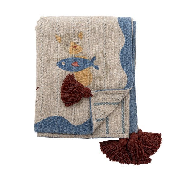 Dabīga toņa bērnu sega no pārstrādātas kokvilnas 130x160 cm Mille – Bloomingville Mini