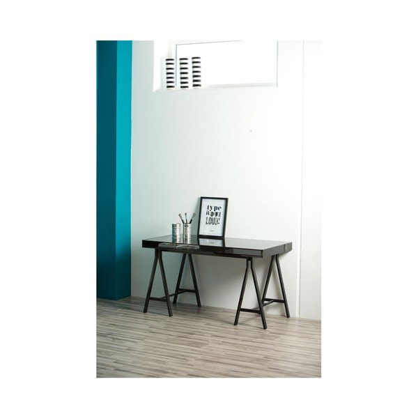 Spazio darba galds, melns-image-2