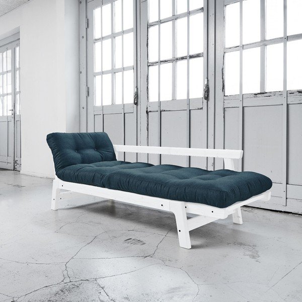 Dīvāns gulta Karup Step White/Deep Blue-image-2