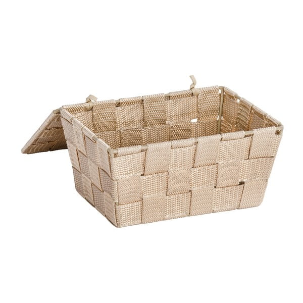 Bēšs grozs ar vāku Wenko Adria, 14 x 19 cm-image-1