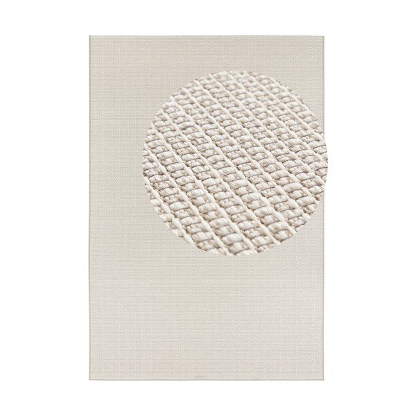 Krēmkrāsas un smilškrāsas āra paklājs Elle Decoration Secret Millau, 80 x 150 cm
