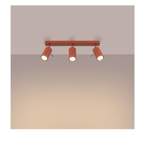 Ķieģeļu sarkana prožektora tipa lampa 6x45 cm Etna – Sollux-image-2