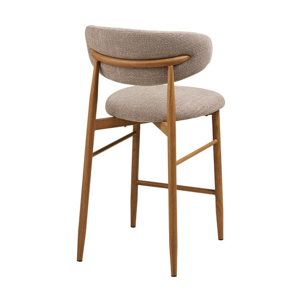 Bēšs/dabīga toņa polsterēts bāra krēsls (sēdekļa augstums 65 cm) Levanto – House Nordic-image-3