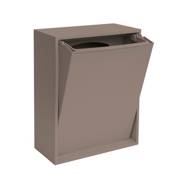 Gaiši brūna atkritumu šķirošanas/sienas pārstrādātas plastmasas atkritumu tvertne Recycling Box – ReCollector