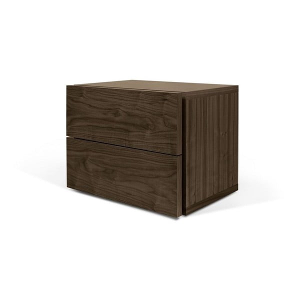 Brūns naktsgaldiņš ar 2 atvilktnēm TemaHome Aurora-image-2