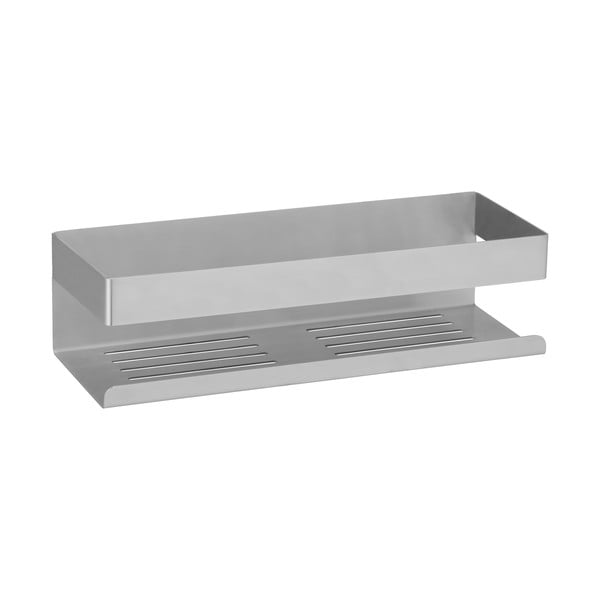 Nerūsējošā tērauda pašturošs vannas istabas plaukts matētā sudraba krāsā Genova – Wenko-image-2