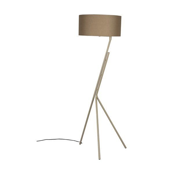 Gaiši brūna stāvlampa ar auduma abažūru (augstums 150 cm) Murphy – Dutchbone