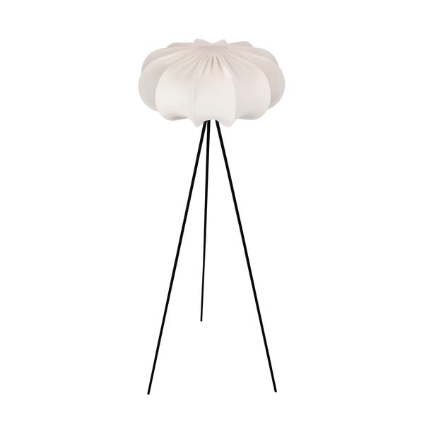 Balta stāvlampa ar auduma abažūru (augstums 147 cm) Cafee – Candellux Lighting