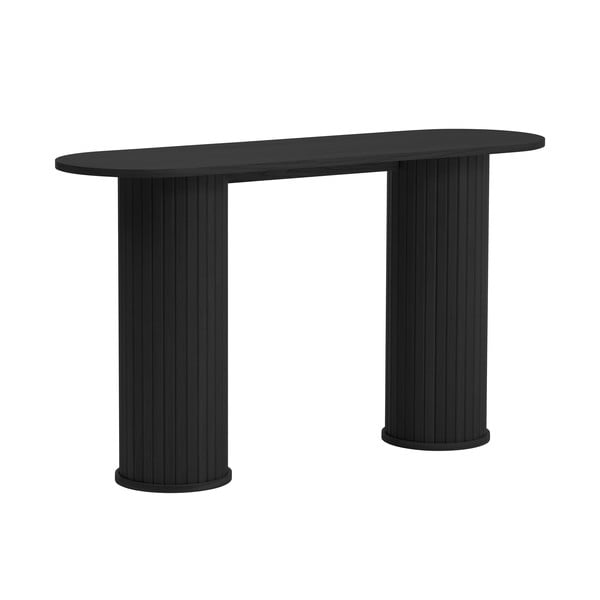 Melns konsoles galds 40x130 cm Nola – Unique Furniture-image-2